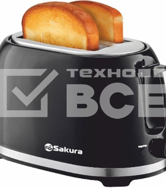 Тостер Sakura SA-7610BK 850Вт черный