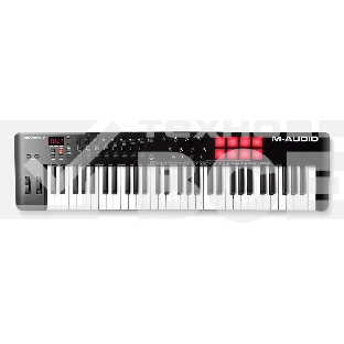 Клавиатура MIDI [OXYGEN61MKV] M-audio [Oxygen 61 MKV] 61 клавиша, LCD дисплей, 8 энкодеров, 8 пэдов, 9 фейдеров, 12 кнопок управления, колеса высоты тона и модуляции, smart control, auto-mapping, встроенный арпеджиатор, 1/4