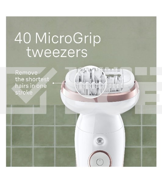 Электрический эпилятор BRAUN SES9-000 розовое золото/белый