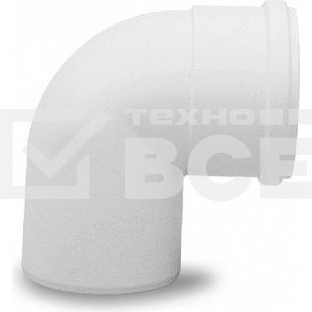 Отвод 87 град. полипропиленовый d 80 мм для конденсационных котлов