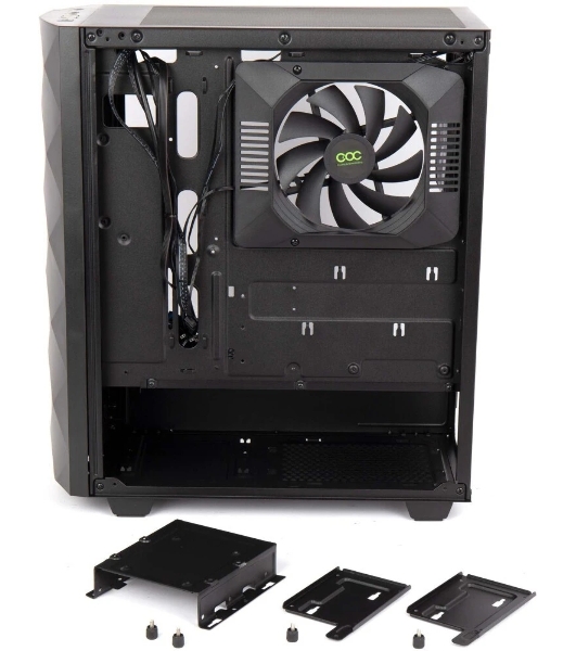 Компьютерный корпус Hiper DCB черный без БП ATX 1x120mm 1x140mm 1xUSB2.0 1xUSB3.0 audio bott PSU