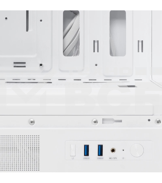 Компьютерный корпус HSPD F510, Panoramic Mid Tower, белый, TG, 0.5 SPCC, 3x120мм ARGB ATX, mATX, mITX 180/280/160мм 1x2.5', 1x3.5', 7xPCI 2xUSB-A 3.0 356x218x467мм