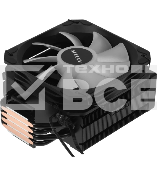 Устройство охлаждения(кулер) Accord ACC-YX4P13 ARGb Soc-AM5/AM4/1200/1700/1851 черный 4-pin 36.5dB Al+Cu 220W 740gr brown box