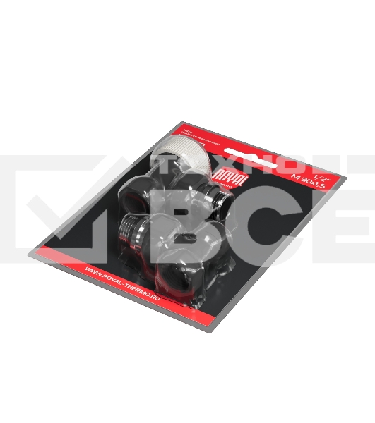 Набор термостатический угловой Royal Thermo Design 1/2