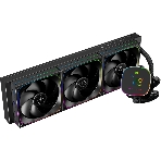 Система жидкостного охлаждения Thermalright Frozen Horizon 360 Digital (360мм, LED temp., Black, ARGB/Fans: 3x120мм, 68.9CFM, 28.2dBA, 2000RPM/Pump height 53.2мм, Rad thickness 27мм/S: 1700, 1200, 1851, 115X, AM5, AM4), фото 1