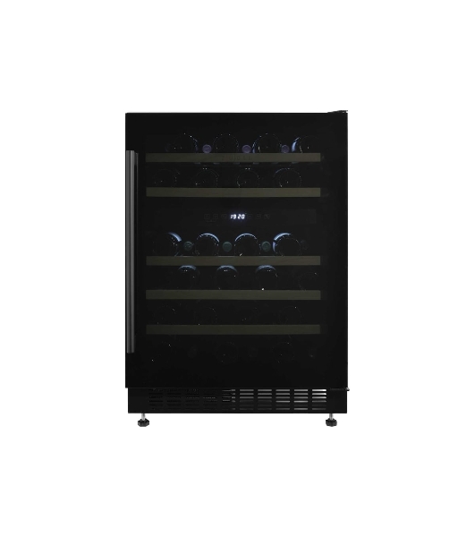 Винный шкаф встраиваемый ZÜGEL ZCWI460DB, черный