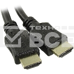 Кабель HDMI C-HM-HM-5M Wize, 5 м, v.2.0, 19M/19M, позол.разъемы, экран, черный, пакет, фото3