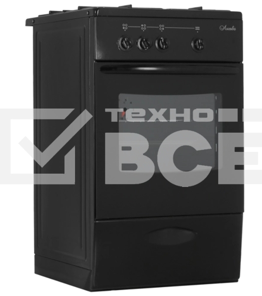 Плита газовая Лысьва ГП 300 МС СТ-2у черный, конфорок 3 шт, духовка 57 л, 50 см x 84 см x 60 см (без крышки)