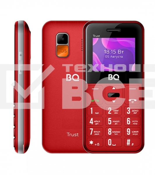 Мобильный телефон BQ 1866 Trust красный MTK6261
