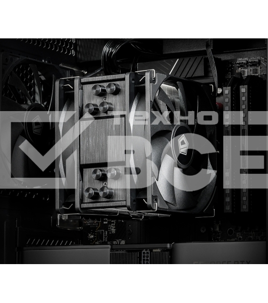 Кулер для процессора ID-COOLING SE-214-XT PLUS черный 120мм алюминий+медь 1800rpm 35.2db 4-pin 200W 150мм