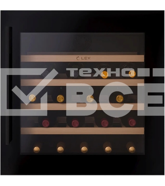 Винный шкаф Lex LWD6036BL 1-нокамерн. черный стекло (CHAT500006)