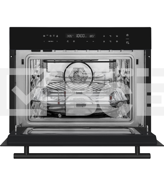 Духовой шкаф компактный встраиваемый с СВЧ Weissgauff OE 446 Black Edition чёрный