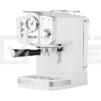 Кофеварка рожковая Maunfeld MF-735WH PRO белый, исп. кофе - молотый, 1.25 л, 1100 Вт, 15 Бар, фото 1