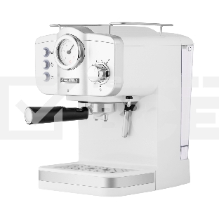 Кофеварка рожковая Maunfeld MF-735WH PRO белый, исп. кофе - молотый, 1.25 л, 1100 Вт, 15 Бар