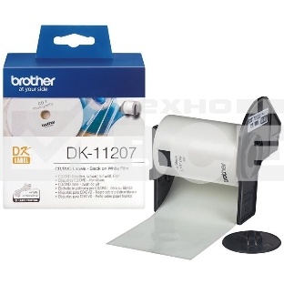 Наклейки на CD/DVD Brother DK11207 100 шт, 58 х 58 мм