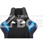 Кресло игровое Бюрократ VIKING 4 AERO BLUE черный/синий, искусст.кожа/ткань, две подушки, фото35