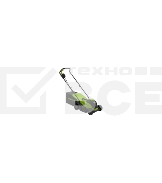 Газонокосилка аккумуляторная GreenWorks GD24LM33k4, 24v, 33 см, 1хАКБ 4Ач и ЗУ (2516107UB)