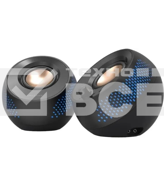 Колонка Creative Pebble X 2.0 черный 30 Вт BT портативная