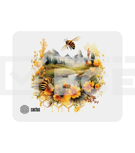 Коврик для мыши Cactus Honeybee 220x180x2мм (CS-MP-P09XS)