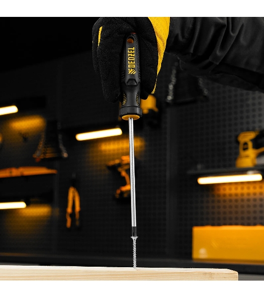 Отвертка Denzel PH2х150 мм, S2, 3к рукоятка