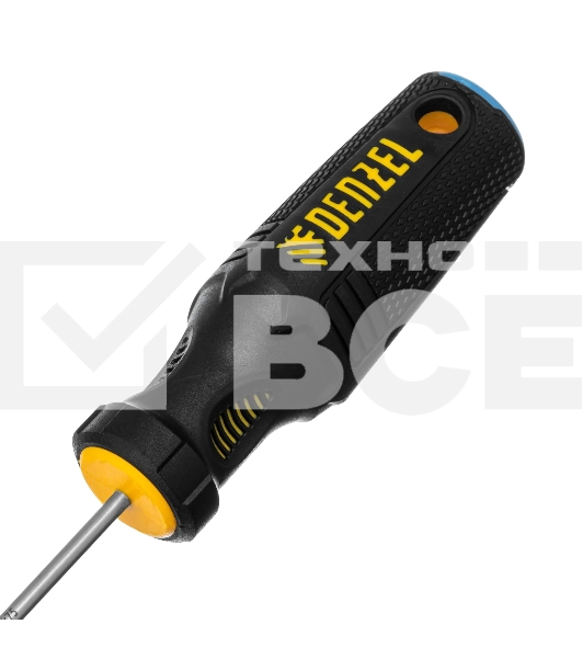 Отвертка Denzel SL3х75 мм, S2, 3к рукоятка