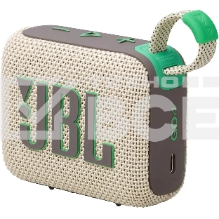 Портативная акустика JBL Go 4 бежевый/зеленый 4.2W 1.0 BT 850mAh