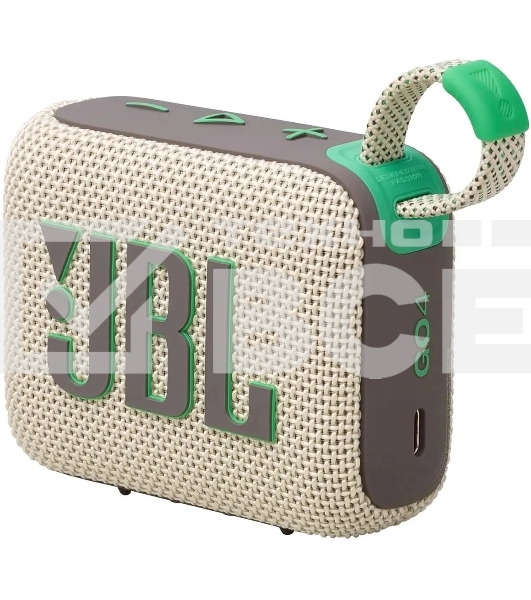 Портативная акустика JBL Go 4 бежевый/зеленый 4.2W 1.0 BT 850mAh