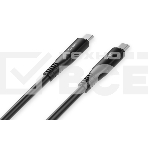 Кабель OLMIO SHIELD, Type-C - Type-C, 60W 3A, 1.2м, черный, фото2