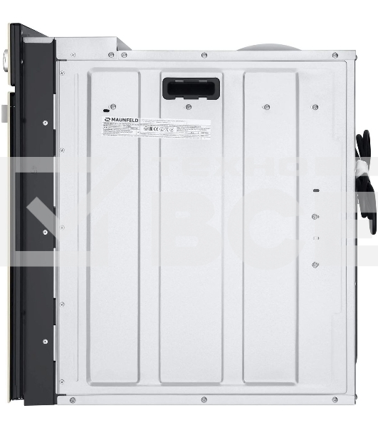 Шкаф духовой электрический Maunfeld EOEC516BG, встраиваемый, 51л, дверца с 2 стеклами, бежевый