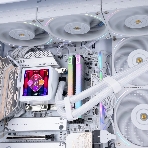 Система жидкостного охлаждения Thermalright Frozen Vision 360 V2 (360мм, LED, White, ARGB/Fans: 3x120мм, 69CFM, 27dBA, 2150RPM/Pump height 60мм, 23dBA, 3000RPM, Rad thickness 27мм/S: 1700, 1200, 1851, 115X, 2011, 2066, AM5, AM4), фото5