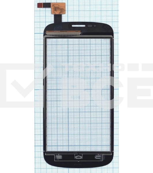 Сенсорное стекло (тачскрин) для ZTE V829, белое