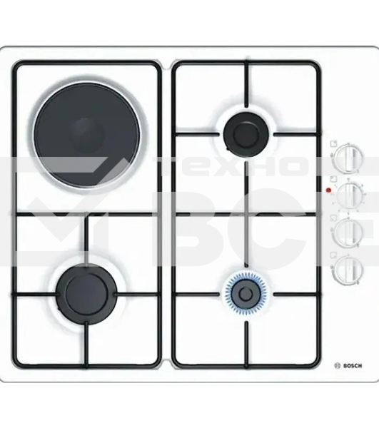 Газовая варочная поверхность Bosch PBY6C2B82Q белый