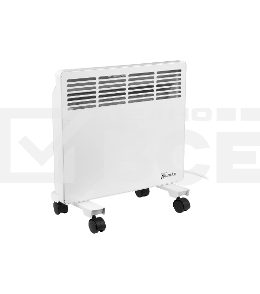 Конвектор MTX КМ-1000.1 белый, 1000 Вт, 15 м2, термостат