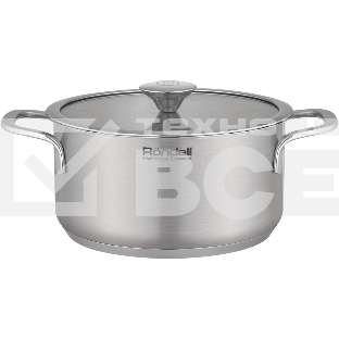 Кастрюля Rondell Modern RDS-1746, 2л, 18см, с крышкой, стальной