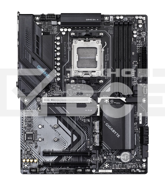 Материнская плата GIGABYTE X870 GAMING WIFI6, AM5, AMD X870, 4xDDR5, 4xSATA, 3xM.2, 1xPCIe 5.0 x16, 2xPCIe 3.0 x1, 1xHDMI, 2xUSB-C (DisplayPort Alt Mode), 1x2.5Gb LAN, Wi-Fi 6, Bluetooth 5.3, 2xUSB-C 40Gbps, 1xUSB-A 10Gbps, 3xUSB-A 5Gbps, 4xUSB-A 2.0, 3x3