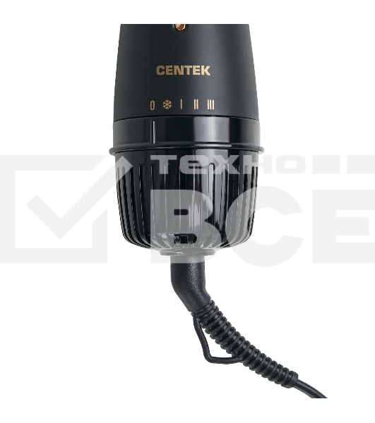 Фен-щетка Centek CT-2063 1200 Вт золото/чёрный