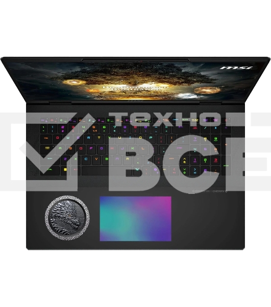 Ноутбук MSI Titan Dragon Edition 18 HX AI A2XWJG-205RU черный Core Ultra 9 285HX 64Gb SSD4Tb NVIDIA GeForce RTX 5090 для ноутбуков 24Gb 18