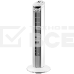 Колонный вентилятор BRAYER BR4958WH, механ.упр.,пульт ДУ,вращение90°,мощ-ть50Вт,защита от перегрева, фото 1