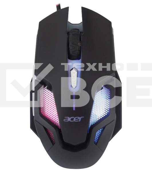 Мышь проводная Acer OMW125 черный оптическая (3200dpi) USB (6but)