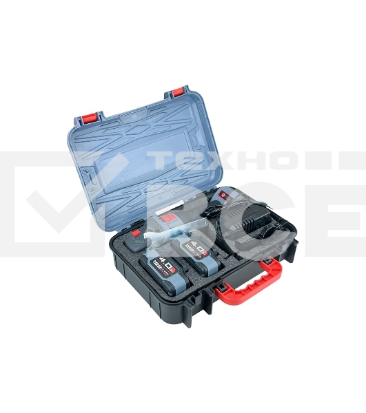 Угловая шлифовальная машина (УШМ) бесщеточная ProfiPower MKDGA-18V (Li-ion-2шт, 4.0А·ч, 125 мм, 0-9000 об/мин, З/У, в кейсе)