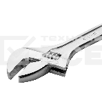 Разводной ключ Deli DL015A 15'; Длина: 350 мм. Регулируемый размер зажима: 0-46 мм. Кованая специальная инструментальная сталь. Хромированная отделка., фото4