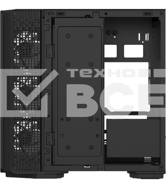 Корпус Formula Crystal Z7 черный без БП ATX 11x120мм 4x140мм 1xUSB3.0 1xUSB3.1 audio bott PSU