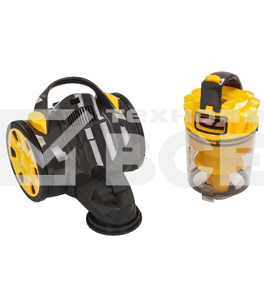 Пылесос Endever SkyClean VC-640 желтый/серый, 380/2200 Вт, уборка сухая, пылесборник контейнер 2.5 л