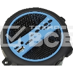 Колонка портативная Hyundai H-PAC220 черный/голубой 10W 1.0 BT/3.5Jack/USB, фото5