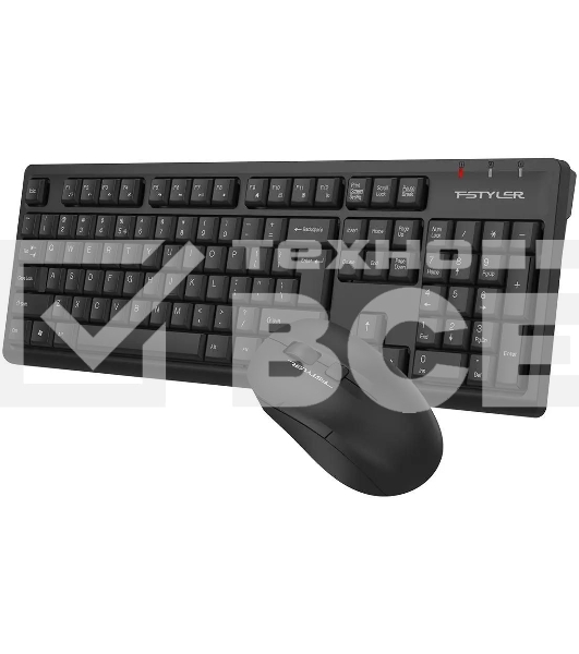 Комплект клавиатура+мышь A4Tech FStyler FG1200 беспроводной, USB, чёрный