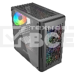 Корпус Powercase Mistral Micro D3B ARGB, Tempered Glass, 2x 140mm ARGB PWM+1x 120mm ARGB PWM, чёрный, mATX  (CMMDB-A3), фото2