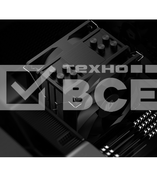 Кулер для процессора ID-COOLING SE-214-XT PLUS черный 120мм алюминий+медь 1800rpm 35.2db 4-pin 200W 150мм
