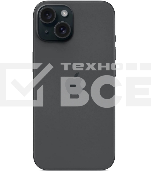 Смартфон Apple iPhone 15, 6/128Gb, черный
