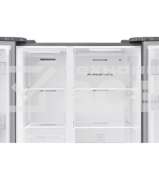 Холодильник Samsung RS62DG5003S9EO нержавеющая сталь двухкамерный 418/237л морозилка сбоку, No Frost, Side by Side