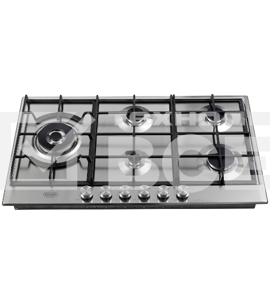 Газовая варочная панель DeLonghi NSL 590D X RUS независимая, нержавеющая сталь